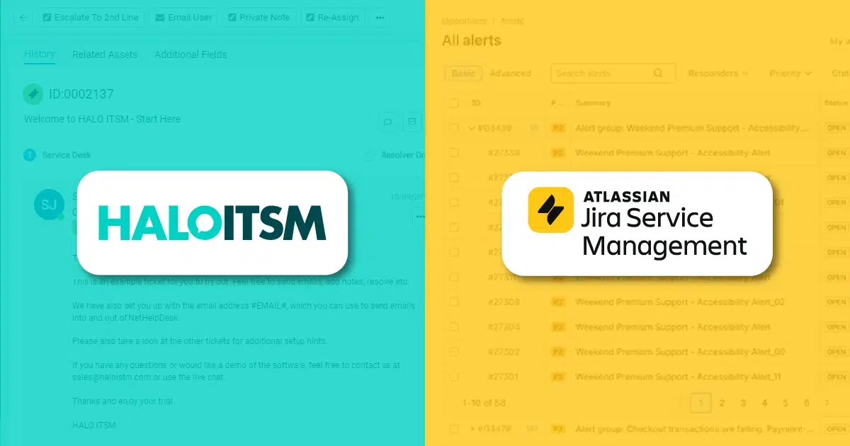 HaloITSM vs. Jira Service Management